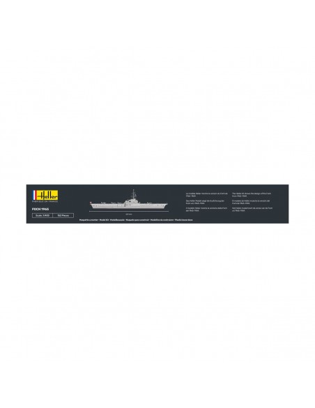 Maquette statique Heller STARTER KIT Foch 1965 1/400