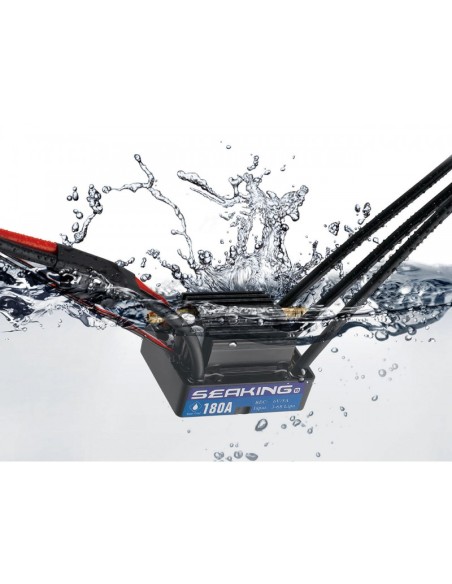 Modelisme rc variateur Seaking 180A Boat ESC V3 2-6s, 5A BEC