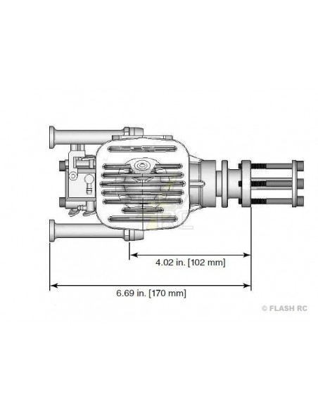 Modelisme rc Moteur essence 2 temps DLE-55 (Nouvelle Version) - Dle Engines