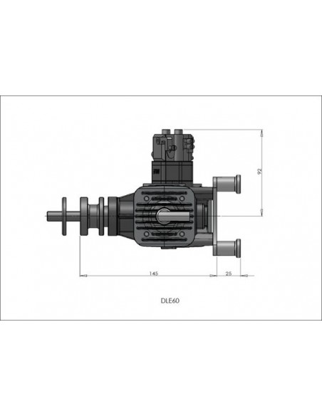Modelisme rc Moteur essence 2 temps DLE-60 - Dle Engines