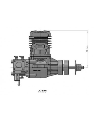 Modelisme rc Moteur essence 2 temps DLE-20 - Dle Engines