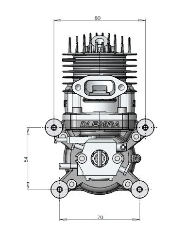 Modelisme rc Moteur essence 2 temps DLE-35RA - Dle Engines