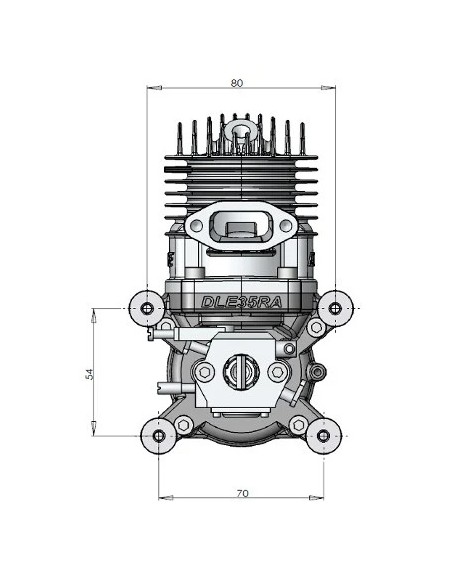 Modelisme rc Moteur essence 2 temps DLE-35RA - Dle Engines