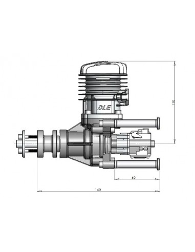 Modelisme rc Moteur essence 2 temps DLE-35RA - Dle Engines