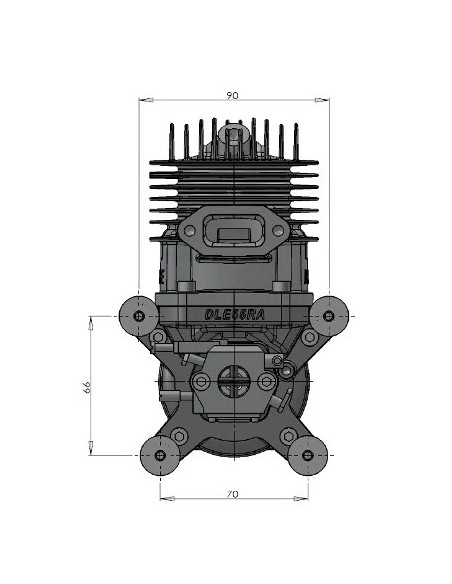 Modelisme rc Moteur essence 2 temps DLE-55RA - Dle Engines