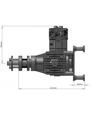 Modelisme rc Moteur essence 2 temps DLE-40 - Dle Engines