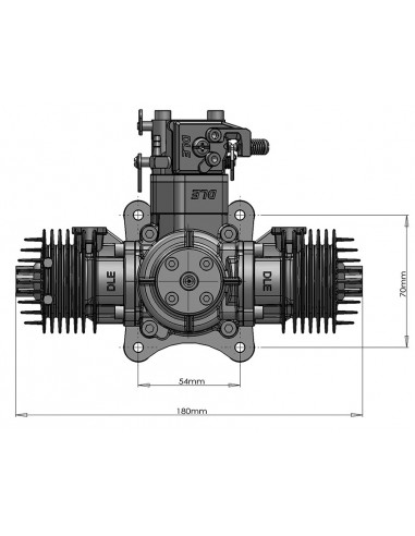 Modelisme rc Moteur essence 2 temps DLE-40 - Dle Engines