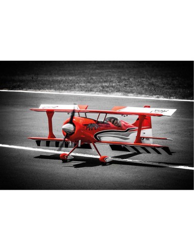 Modelisme rc, avion rc PREMIER AIRCRAFT MAMBA 70CC ARF BIPLAN ROUGE