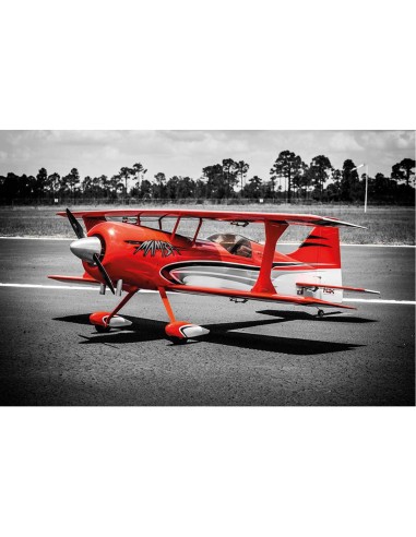 Modelisme rc, avion rc PREMIER AIRCRAFT MAMBA 70CC ARF BIPLAN ROUGE