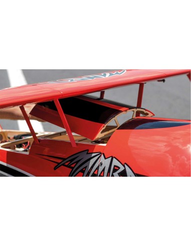 Modelisme rc, avion rc PREMIER AIRCRAFT MAMBA 70CC ARF BIPLAN ROUGE