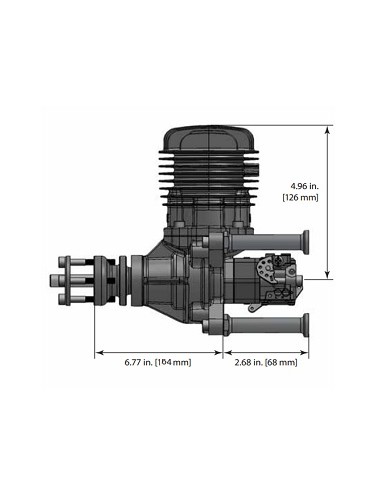 Modelisme rc Moteur essence 2 temps DLE-61 - Dle Engines