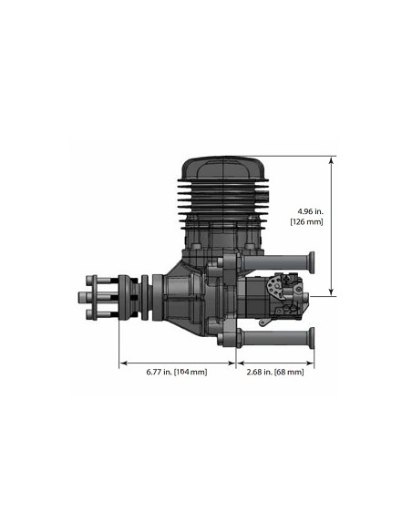 Modelisme rc Moteur essence 2 temps DLE-61 - Dle Engines