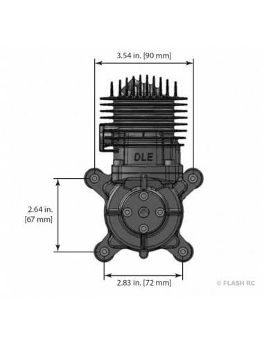Modelisme rc Moteur essence 2 temps DLE-61 - Dle Engines