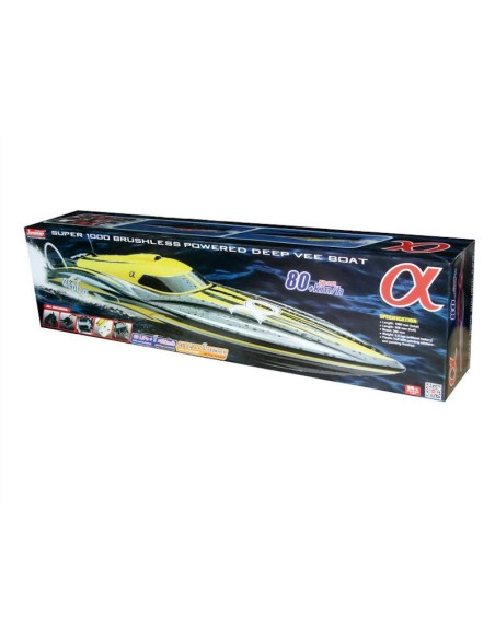 Bateau rc ALPHA ARTR JAUNE