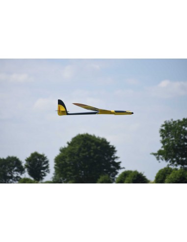 Planeur RC Robbe Modellsport SCIROCCO L 4.0M ARF (jaune) PLANEUR HAUTE PERFORMANCE EN PRV AVEC 4 RABATS