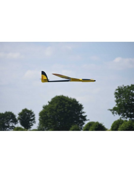 Planeur RC Robbe Modellsport SCIROCCO L 4.0M ARF (jaune) PLANEUR HAUTE PERFORMANCE EN PRV AVEC 4 RABATS