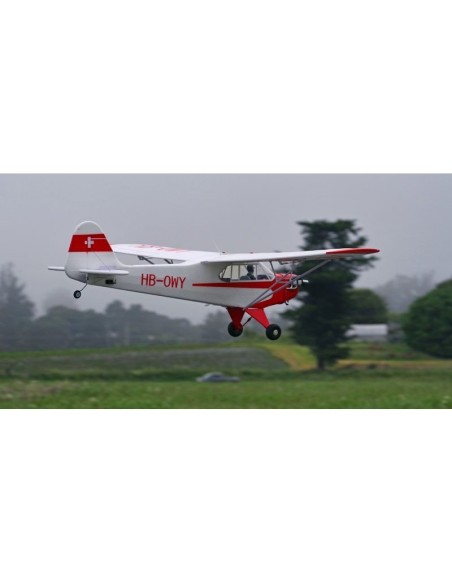 Avion rc Avion FMS PIPER J3 V2 avec flotteurs PNP env.1.40m