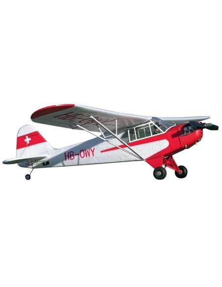 Avion rc Avion FMS PIPER J3 V2 avec flotteurs PNP env.1.40m
