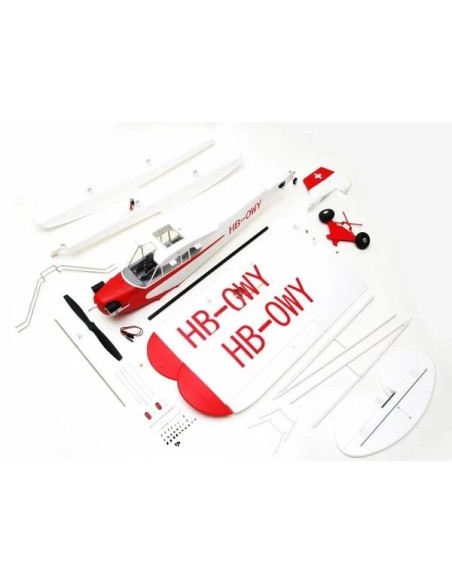 Avion rc Avion FMS PIPER J3 V2 avec flotteurs PNP env.1.40m