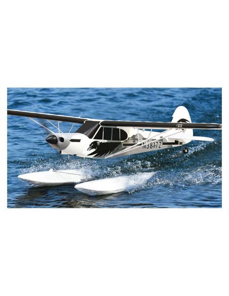Avion rc, Kit avion 1700mm PA-18 Super Cub PNP avec système Float & reflex