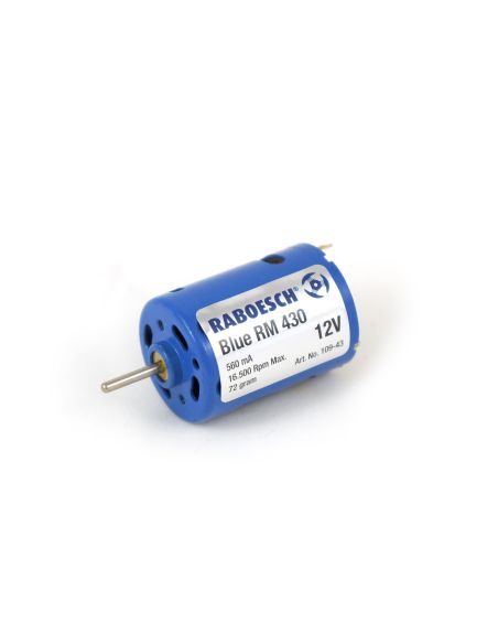 Moteur électrique bleu RM-430 12V