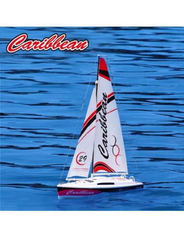 Bateau rc, voilier CARIBBEAN 2.4GHZ RTR