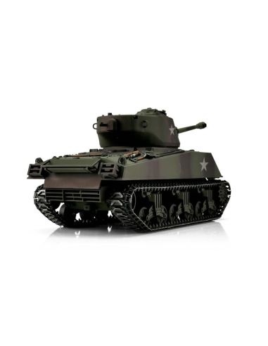 Modelisme R/C Tank, char d'assaut 1/16 RC M4A3 Sherman 76mm camo BB
