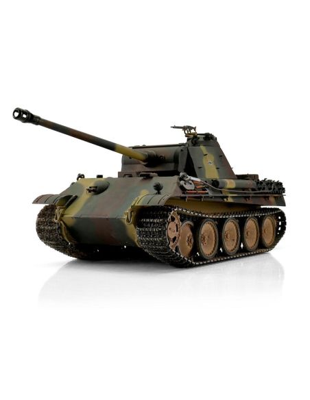 Modelisme R/C Tank, char d'assaut 1/16 RC Panther G camo BB FUMEE