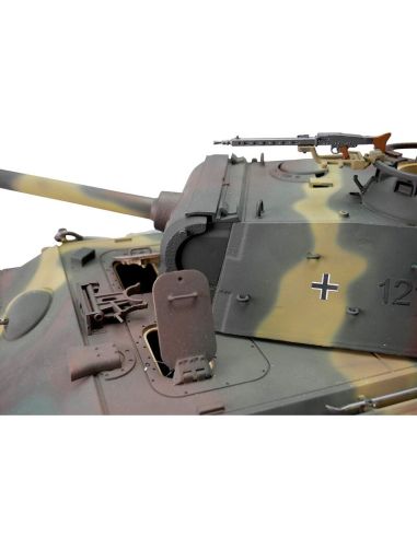Modelisme R/C Tank, char d'assaut 1/16 RC Panther G camo BB FUMEE