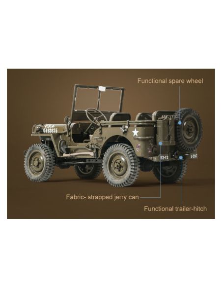 Modelisme R/C Voiture 1/6 1941 MB scaler ARTR car kit (RS version)