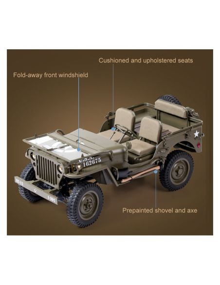 Modelisme R/C Voiture 1/6 1941 MB scaler ARTR car kit (RS version)