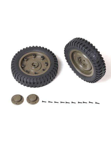 Modelisme R/C Voiture 1/6 1/6 1941 MB SCALER - REAR WHEELS ASSEMBLY (1 Pair)