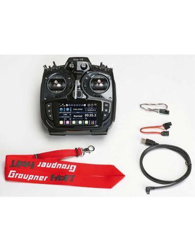 Modélisme radiocommande, GRAUPNER MZ-16 HOTT 16 VOIES ÉMETTEUR RADIOCOMMANDE RC 2,4GHZ