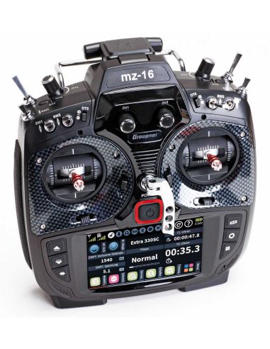 Modélisme radiocommande, GRAUPNER MZ-16 HOTT 16 VOIES ÉMETTEUR RADIOCOMMANDE RC 2,4GHZ
