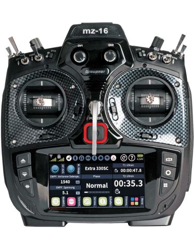 Modélisme radiocommande, GRAUPNER MZ-16 HOTT 16 VOIES ÉMETTEUR RADIOCOMMANDE RC 2,4GHZ