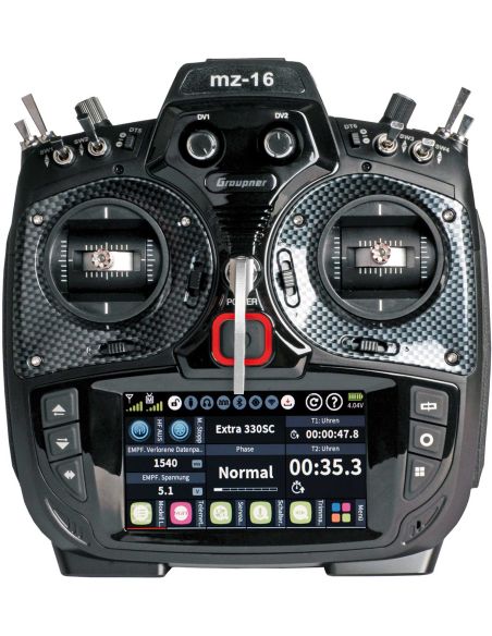Modélisme radiocommande, GRAUPNER MZ-16 HOTT 16 VOIES ÉMETTEUR RADIOCOMMANDE RC 2,4GHZ
