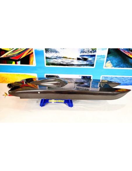 Bateau rc off-shore Oxidean Marine L’Animal Cat 2 Twin Cat RTR RC Bateau - Fibre de Carbone