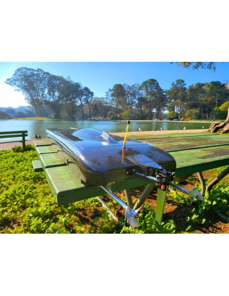 Bateau rc off-shore Oxidean Marine Oxidean Marine The Beast Twin Cat Coque et Quincaillerie RC Bateau - Fibre de Carbone