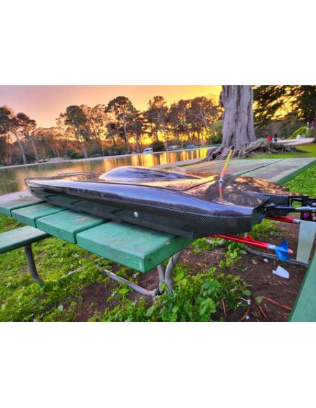 Bateau rc off-shore Oxidean Marine Oxidean Marine The Beast Twin Cat Coque et Quincaillerie RC Bateau - Fibre de Carbone