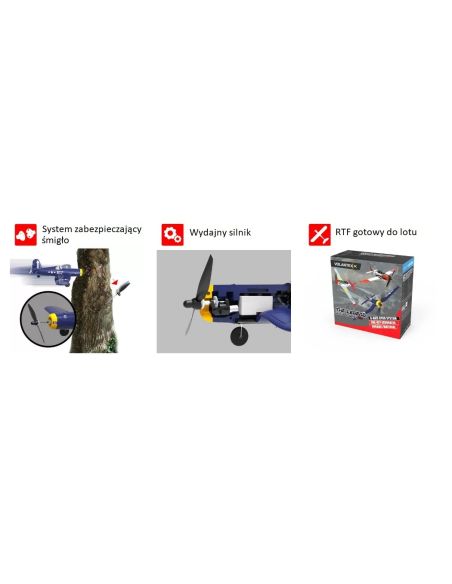 Modelisme avion rc Volantex RC Corsair F4U Avion Xpilot One Key Voltige 761-8 RTF