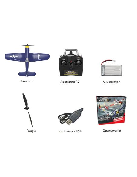 Modelisme avion rc Volantex RC Corsair F4U Avion Xpilot One Key Voltige 761-8 RTF