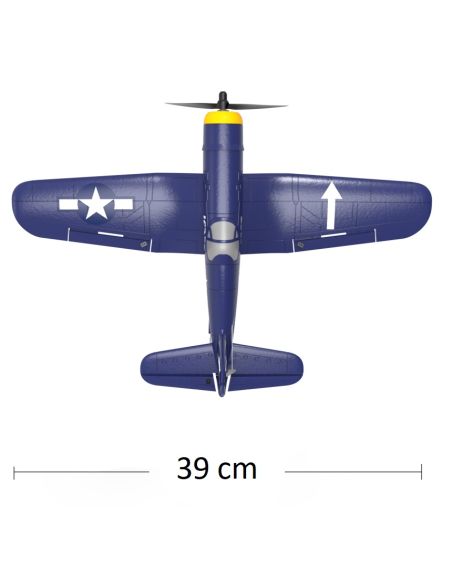Modelisme avion rc Volantex RC Corsair F4U Avion Xpilot One Key Voltige 761-8 RTF