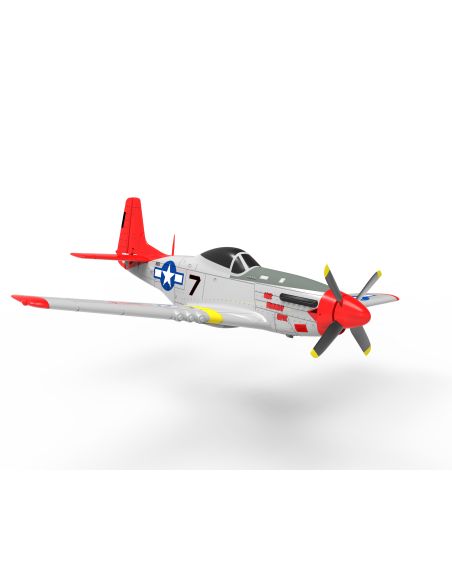 Modelisme avion rc Volantex RC Volantex RC Mustang P51D 750mm Warbird 768-1 RTF - avec un gyroscope