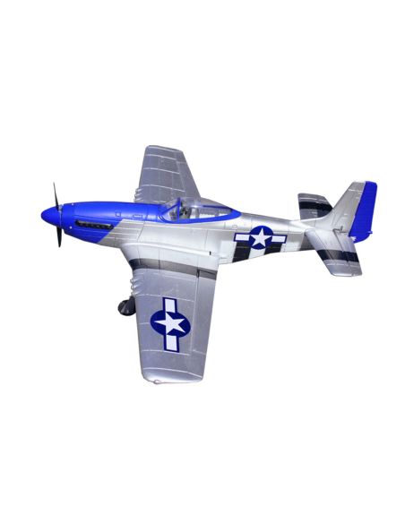 Modelisme avion rc Volantex RC Volantex RC Mustang P51D 750mm Warbird 768-1 RTF - avec un gyroscope
