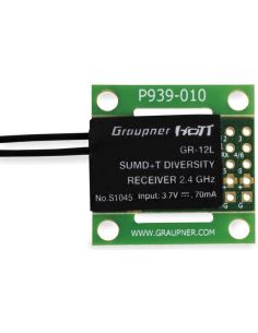 Modelisme recepteur GRAUPNER GR-12L SUMD+T Récepteur PCB 2 antennes