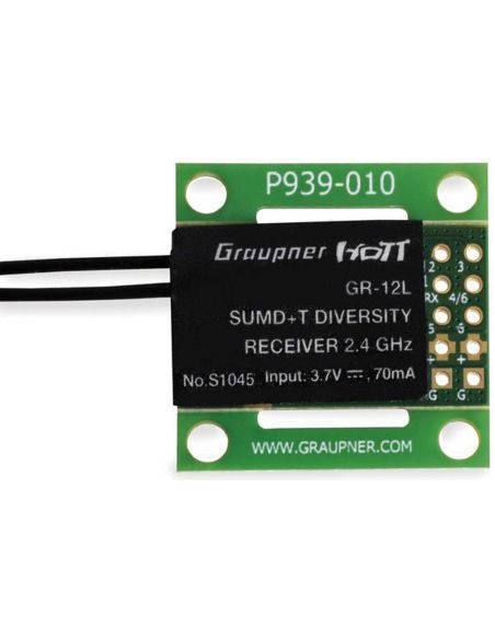 Modelisme recepteur GRAUPNER GR-12L SUMD+T Récepteur PCB 2 antennes