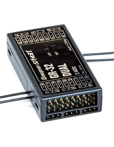 RECEPTEUR GRAUPNER GR-32 DOUBLE RÉCEPTEUR 2.4GHZ HOTT 16K
