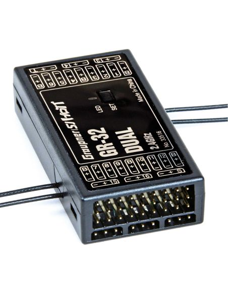 RECEPTEUR GRAUPNER GR-32 DOUBLE RÉCEPTEUR 2.4GHZ HOTT 16K