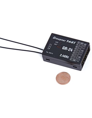 RECEPTEUR GRAUPNER GR-24 RÉCEPTEUR 2.4GHZ HOTT 12K