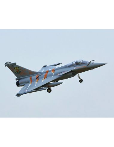 Avion rc Jet 64mm EDF Dassault Rafale PNP kit (Grey/Tiger) w/ reflex system